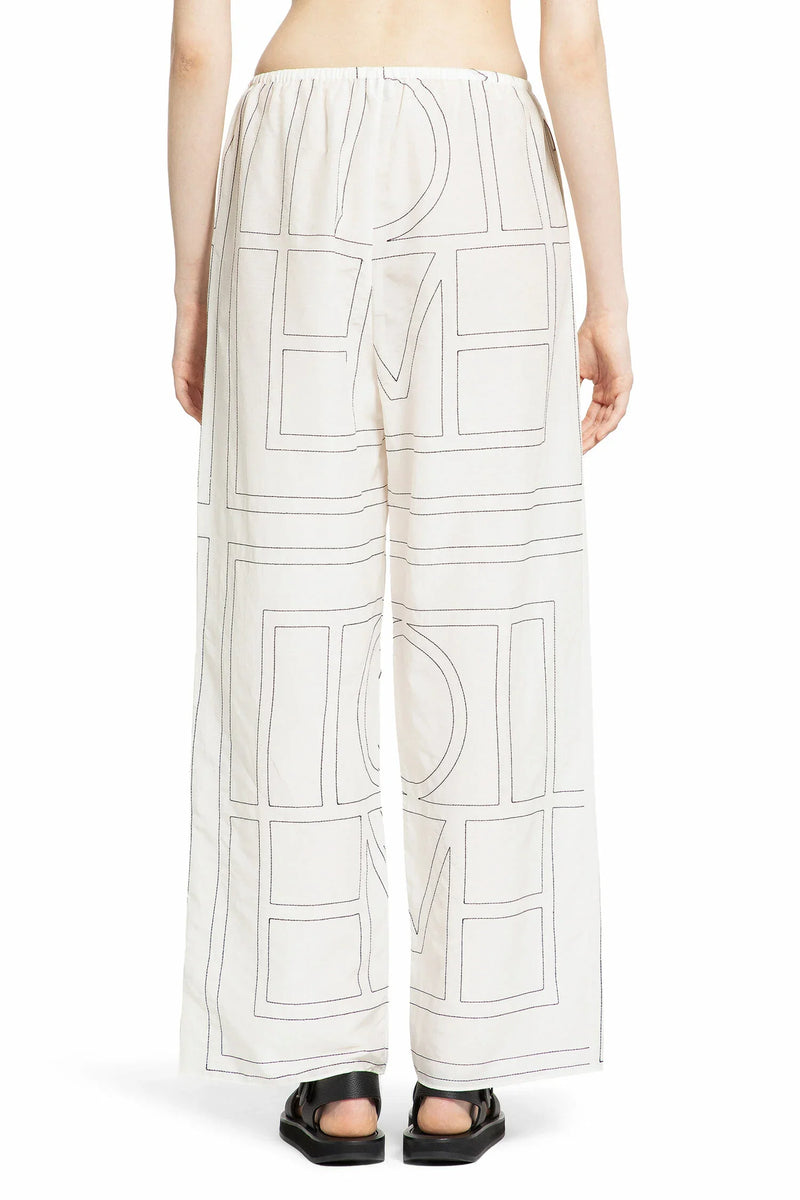 TOTEME Monogram Cotton PJ Bottoms woman