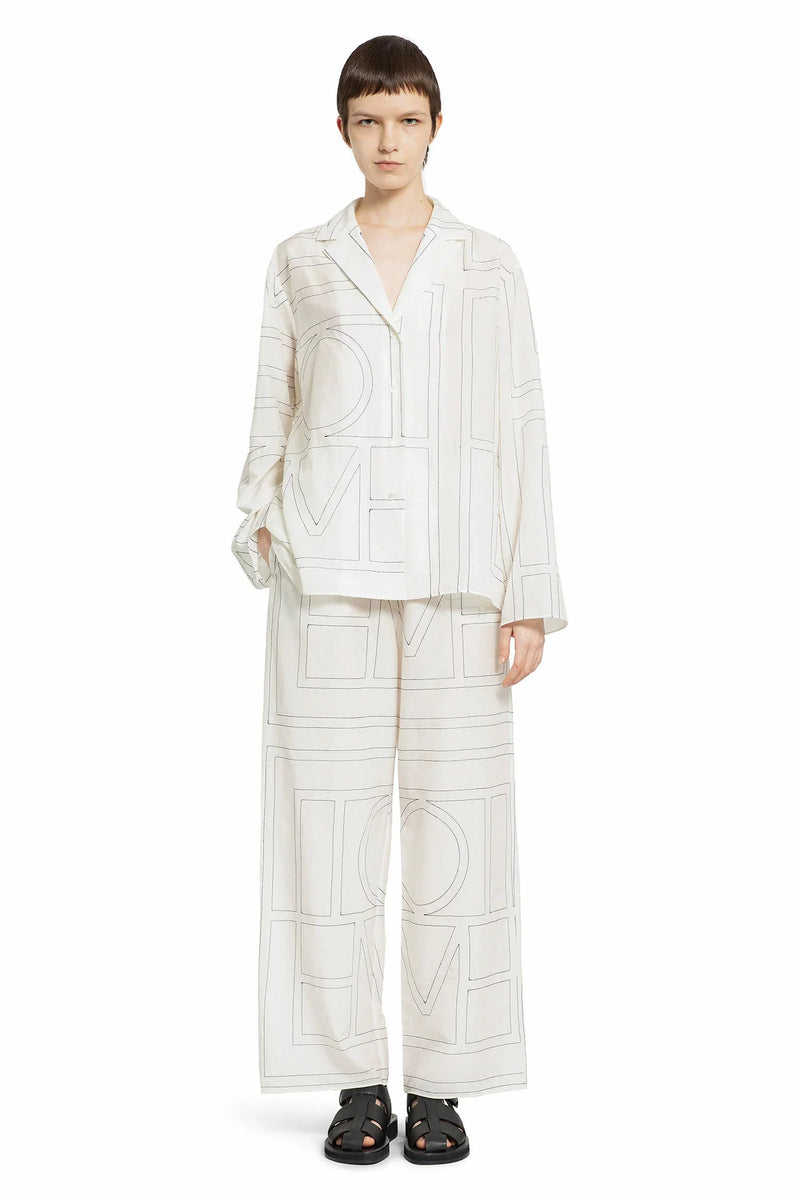 TOTEME Monogram Cotton PJ Bottoms woman