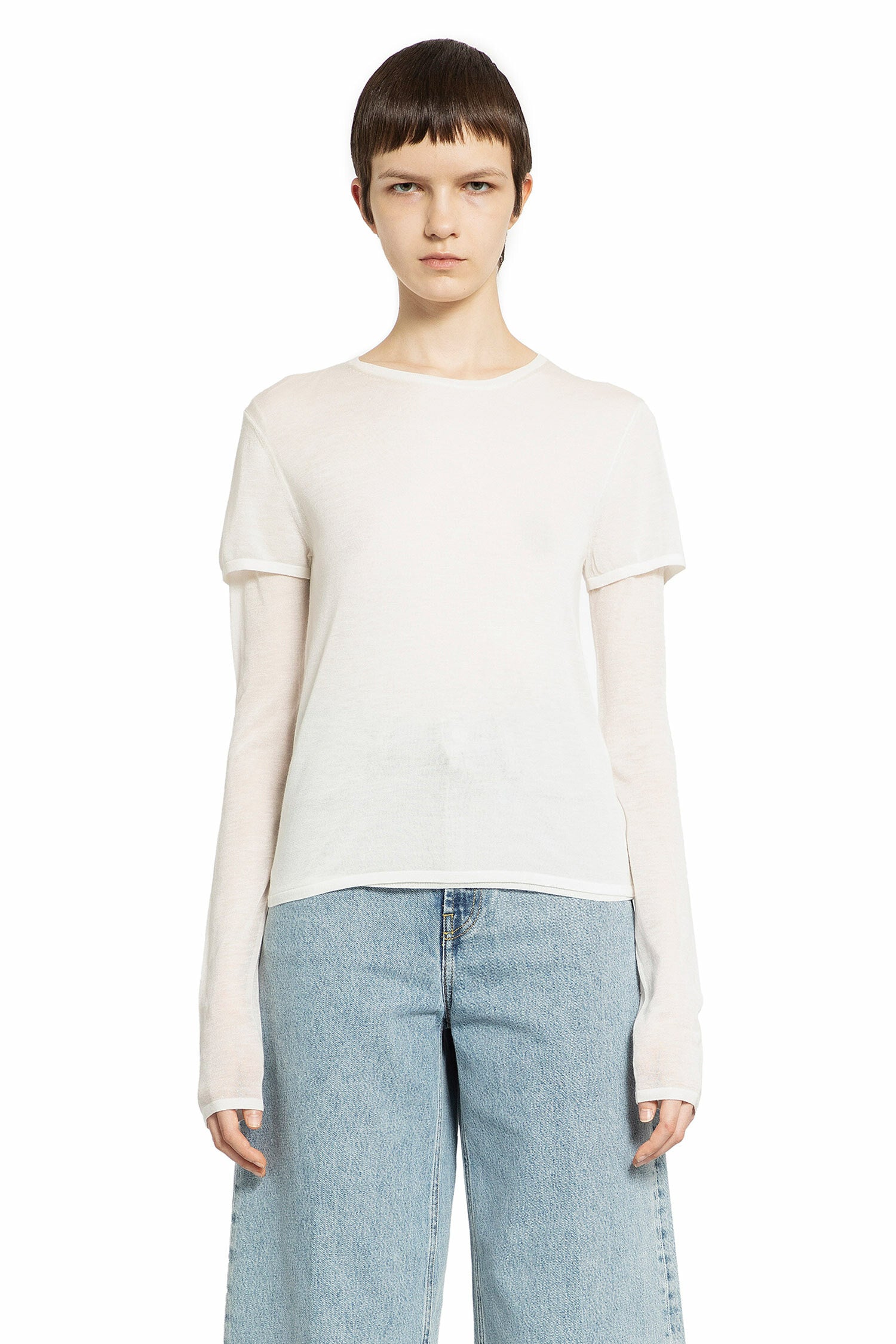 TOTEME WOMAN OFF-WHITE T-SHIRTS