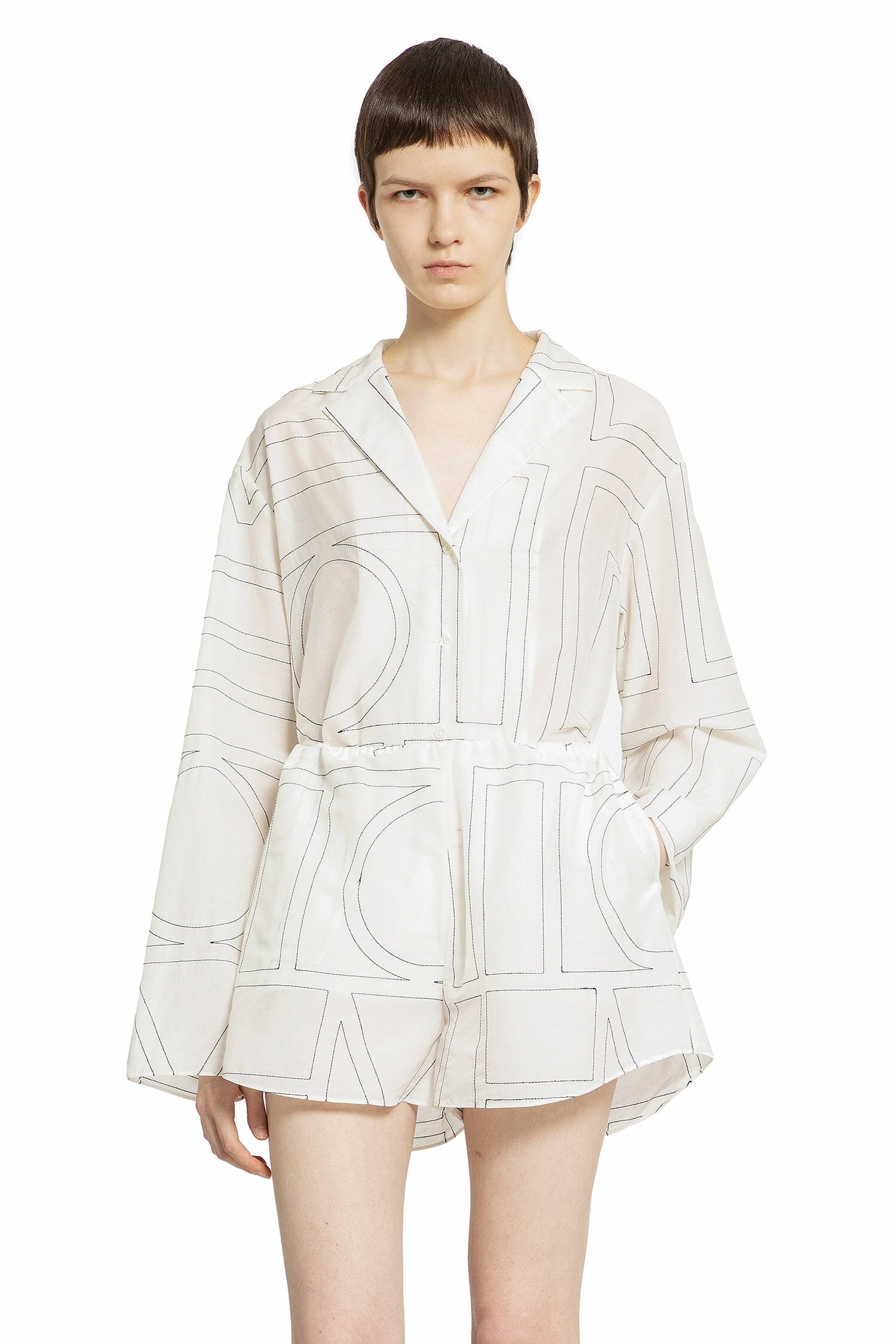 Monogram Cotton PJ Top