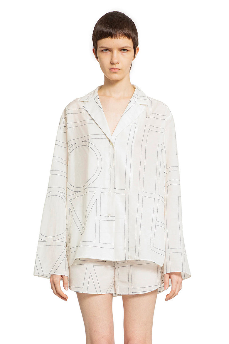 
              TOTEME Monogram Cotton PJ Top woman
            