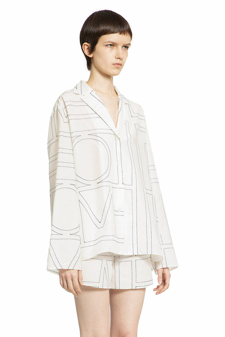 
              TOTEME Monogram Cotton PJ Top woman
            