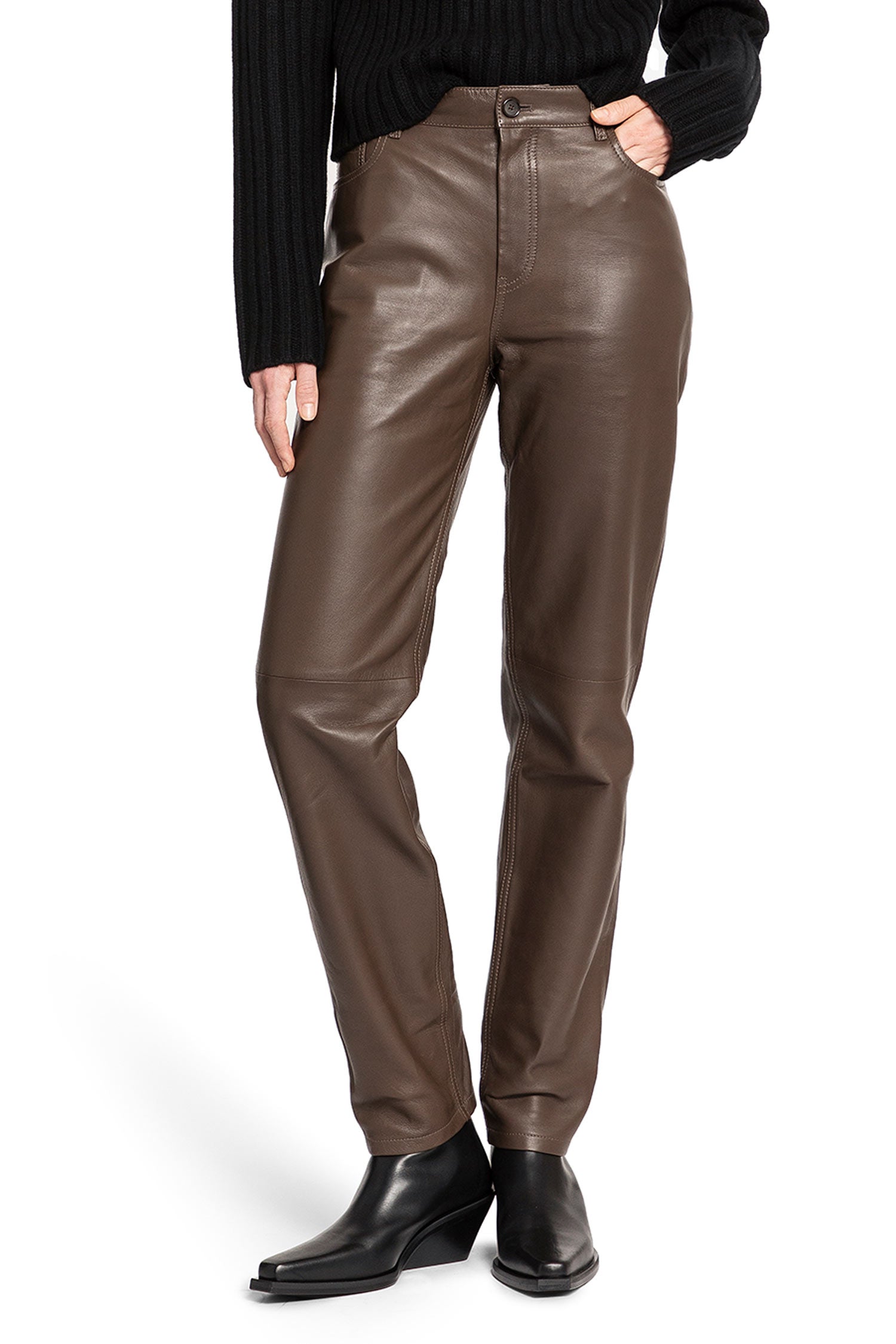 TOTEME WOMAN BROWN TROUSERS