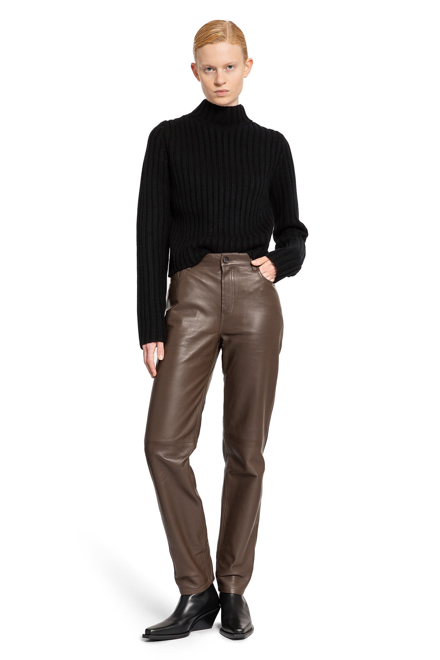 TOTEME WOMAN BROWN TROUSERS