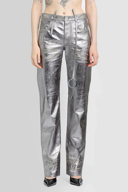 Antonioli THE ATTICO WOMAN SILVER TROUSERS