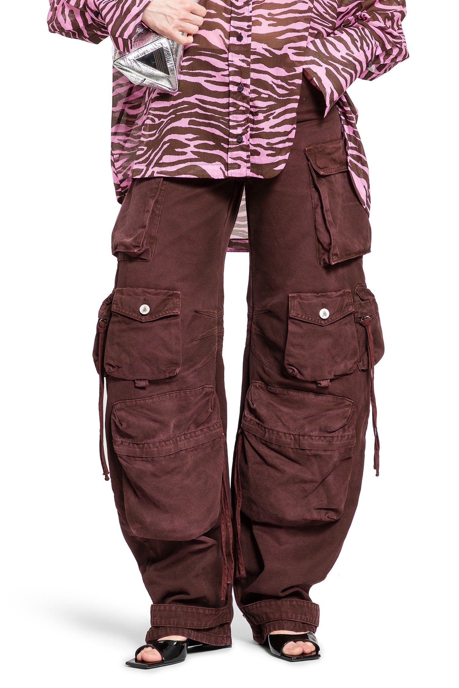 THE ATTICO WOMAN BROWN TROUSERS