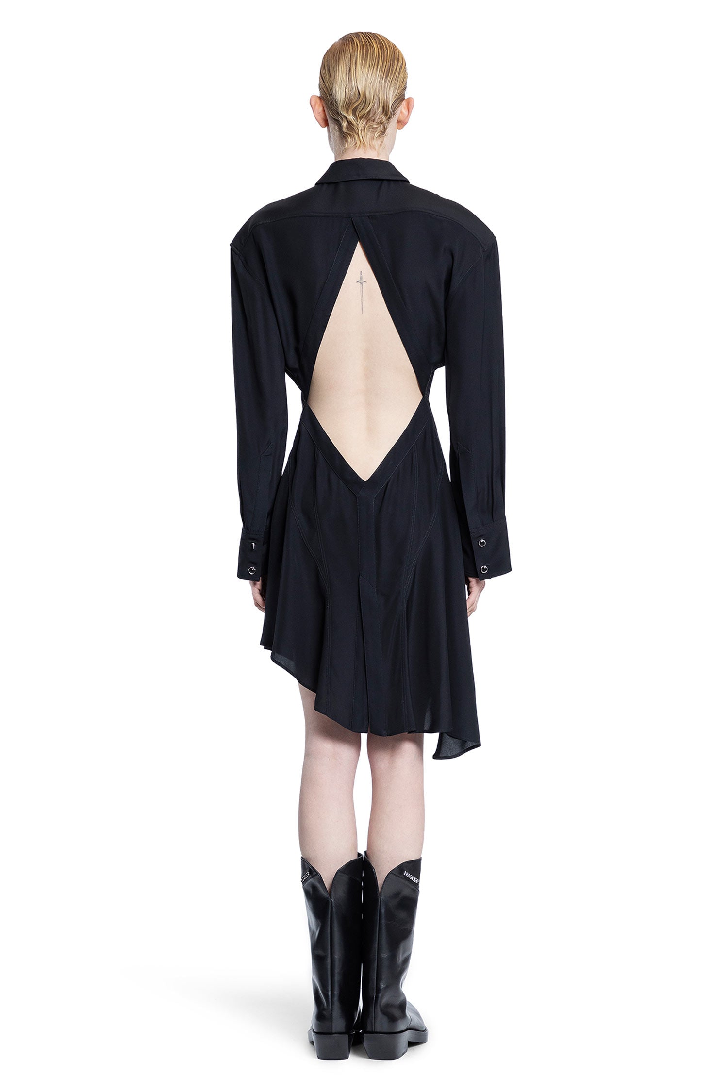 MUGLER WOMAN BLACK DRESSES