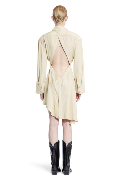 MUGLER WOMAN BEIGE DRESSES