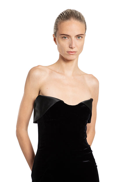 MUGLER WOMAN BLACK DRESSES