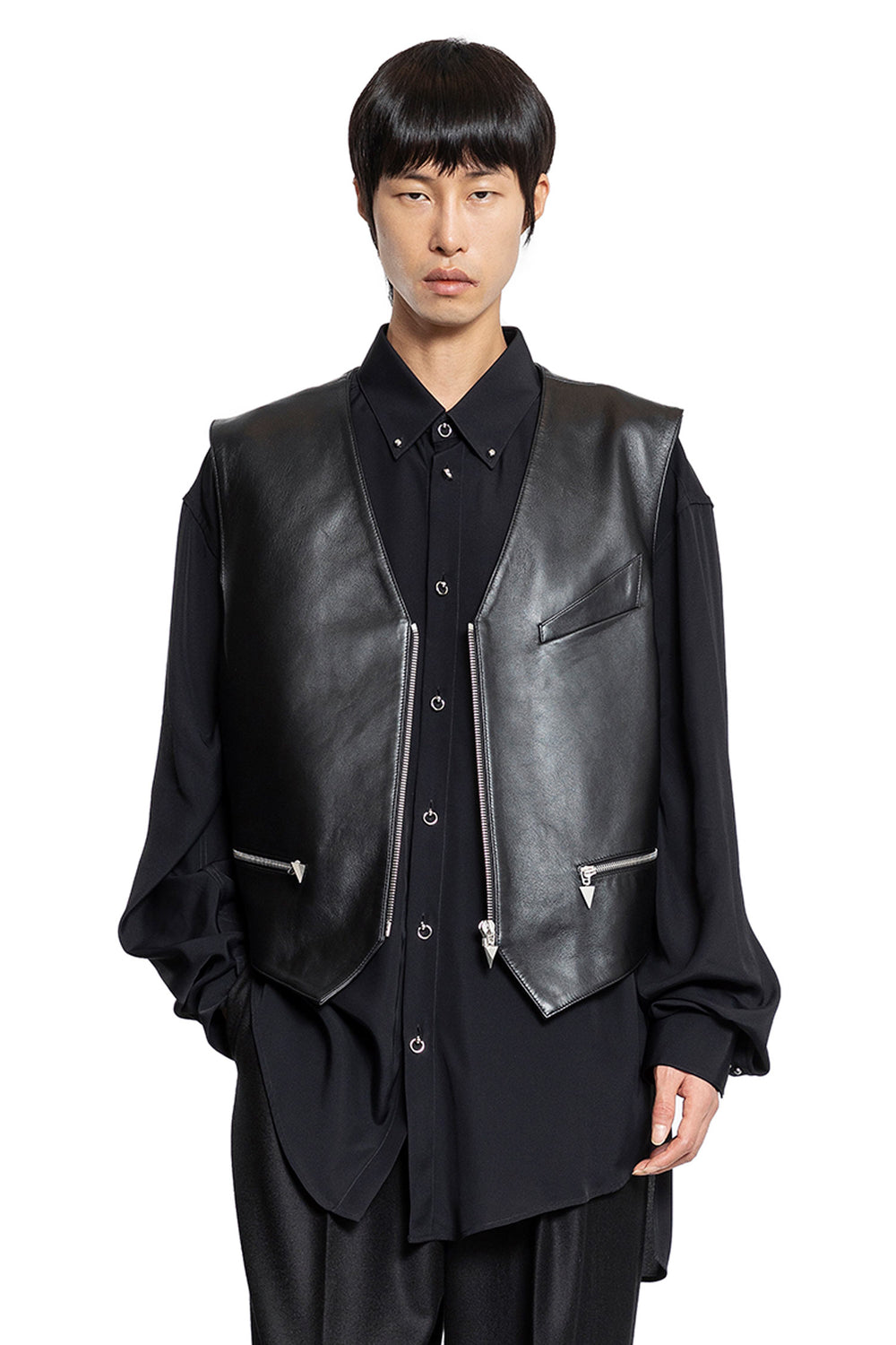 MUGLER MAN BLACK SHIRTS