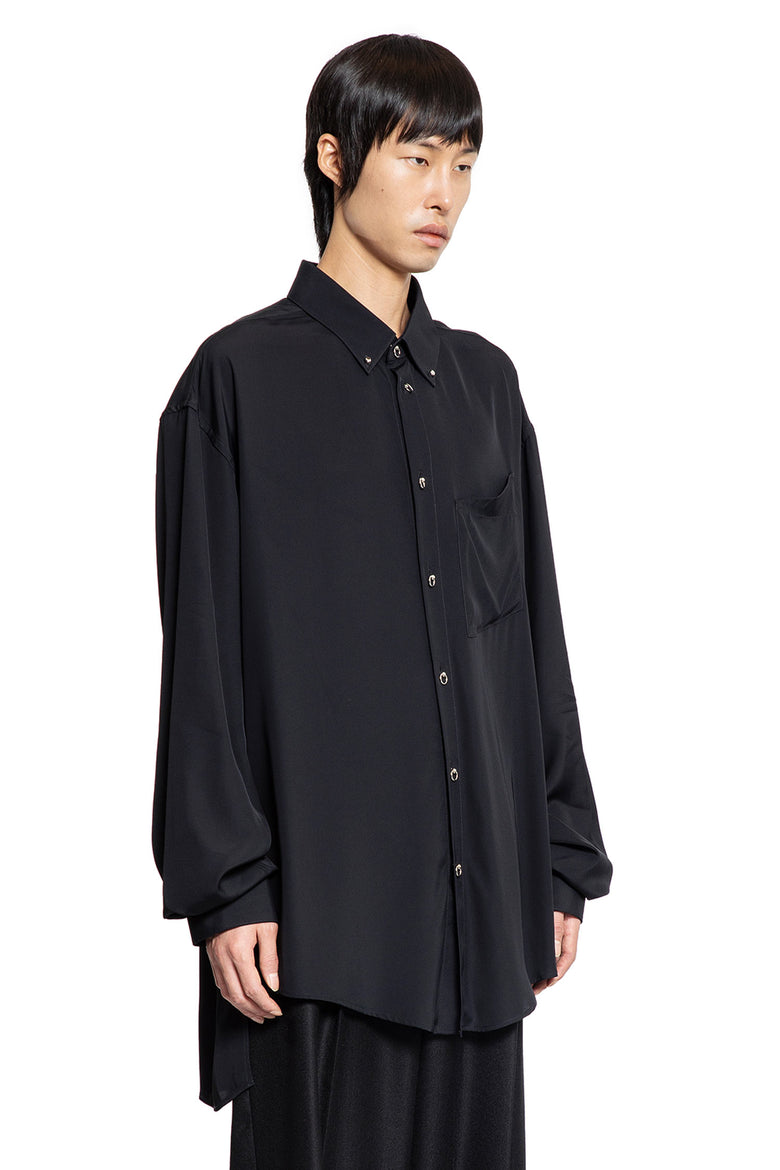 MUGLER MAN BLACK SHIRTS