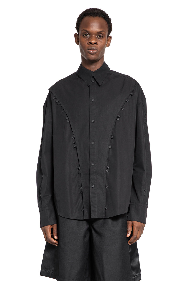 MUGLER MAN BLACK SHIRTS