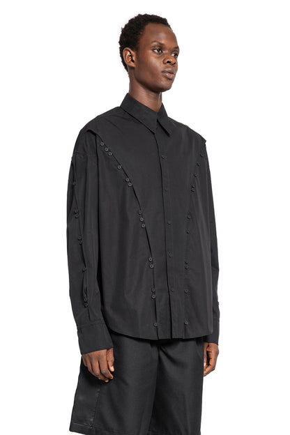 MUGLER MAN BLACK SHIRTS