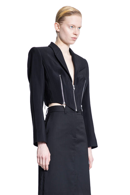 MUGLER WOMAN BLACK BLAZERS