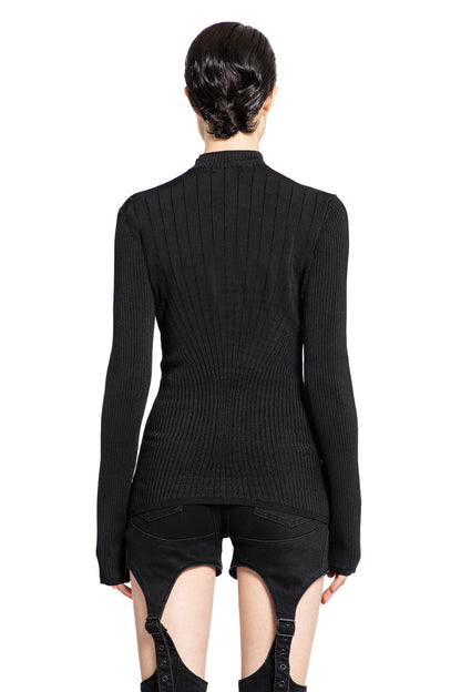 MUGLER WOMAN BLACK TOPS