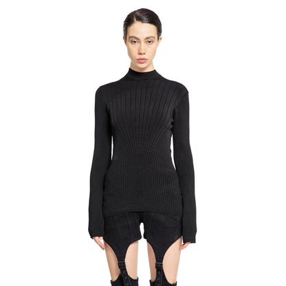 MUGLER WOMAN BLACK TOPS