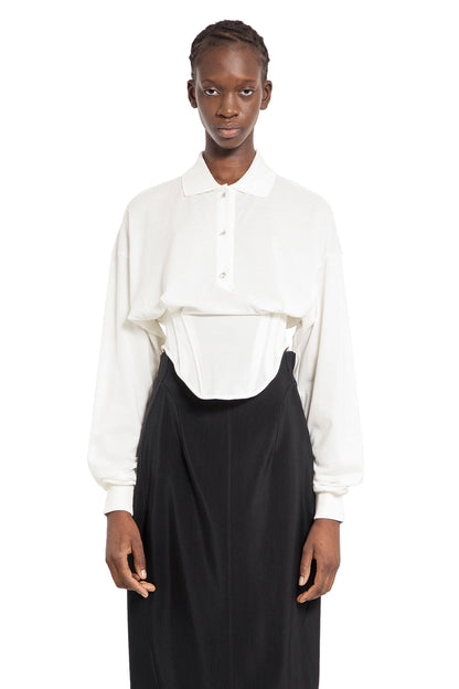 Antonioli MUGLER WOMAN WHITE T-SHIRTS & TANK TOPS