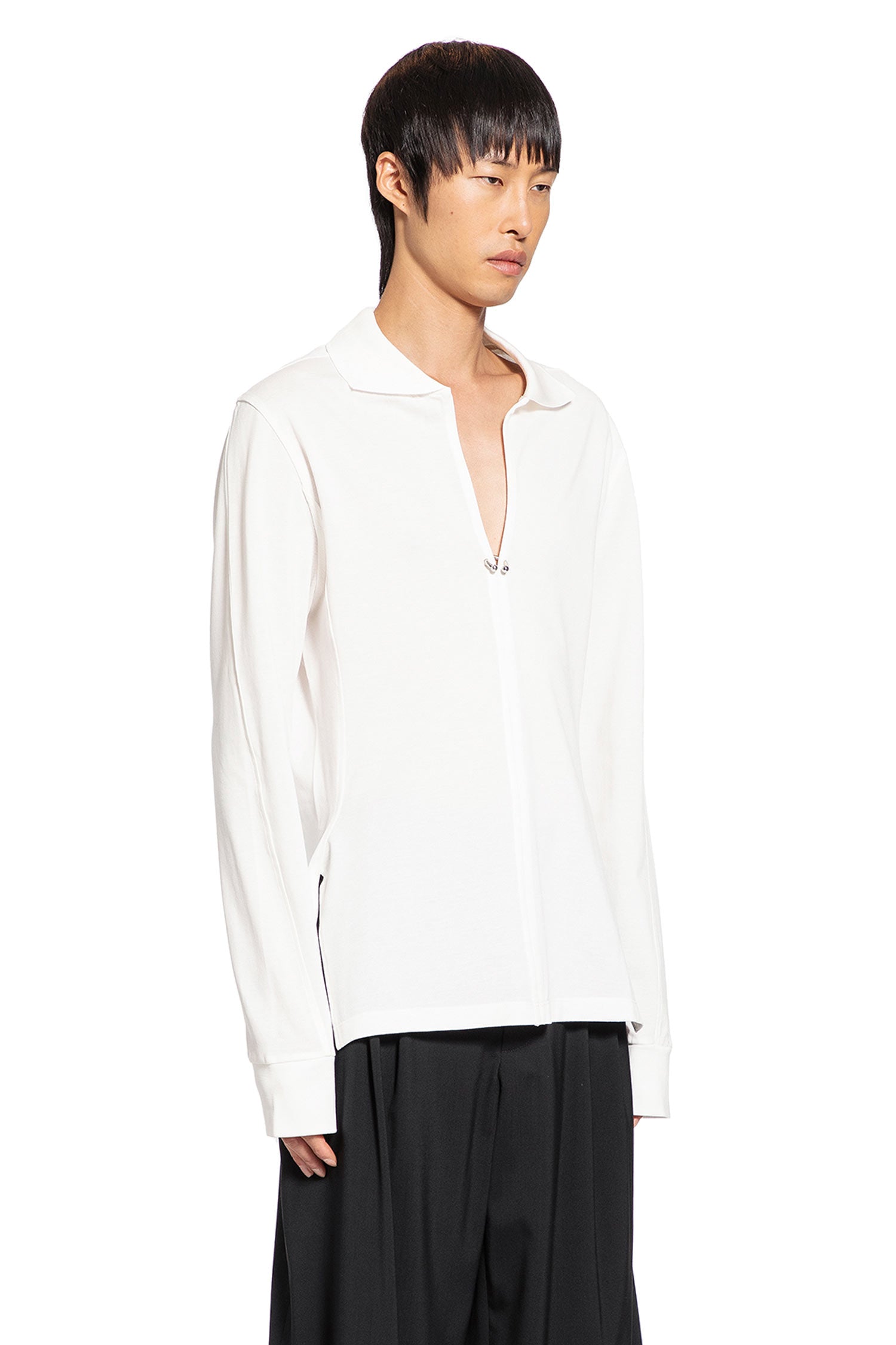 MUGLER MAN OFF-WHITE T-SHIRTS & TANK TOPS