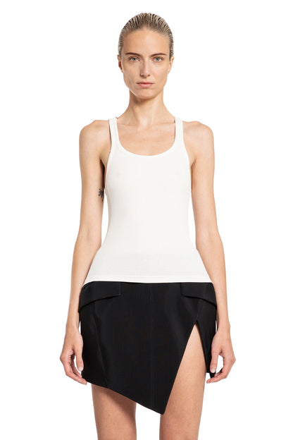 MUGLER WOMAN WHITE T-SHIRTS & TANK TOPS