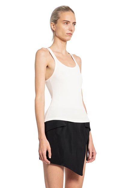 MUGLER WOMAN WHITE T-SHIRTS & TANK TOPS