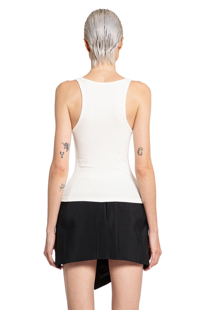 MUGLER WOMAN WHITE T-SHIRTS & TANK TOPS