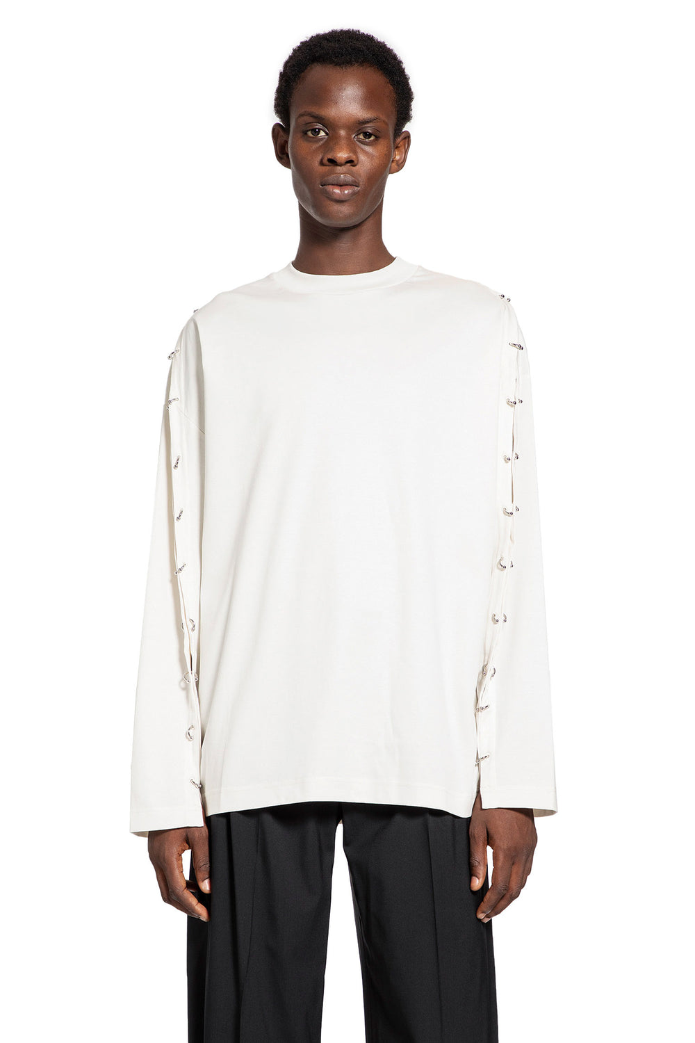 MUGLER MAN WHITE T-SHIRTS & TANK TOPS