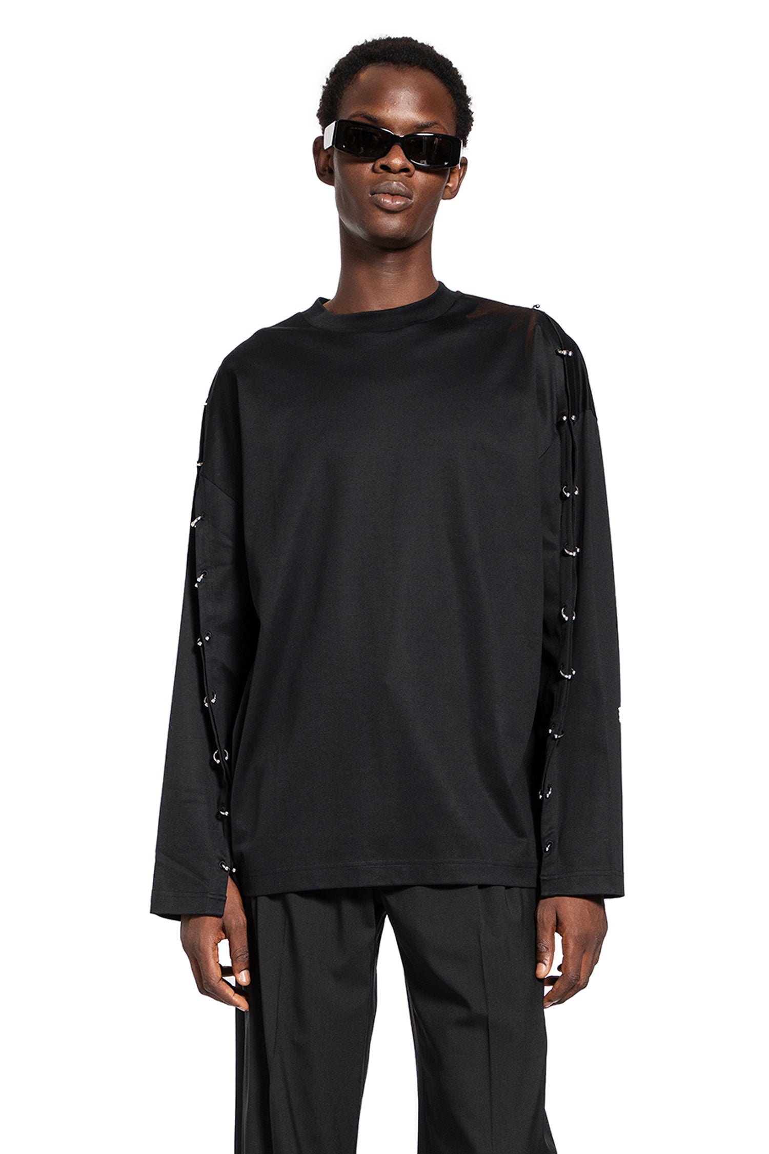 MUGLER MAN BLACK T-SHIRTS & TANK TOPS