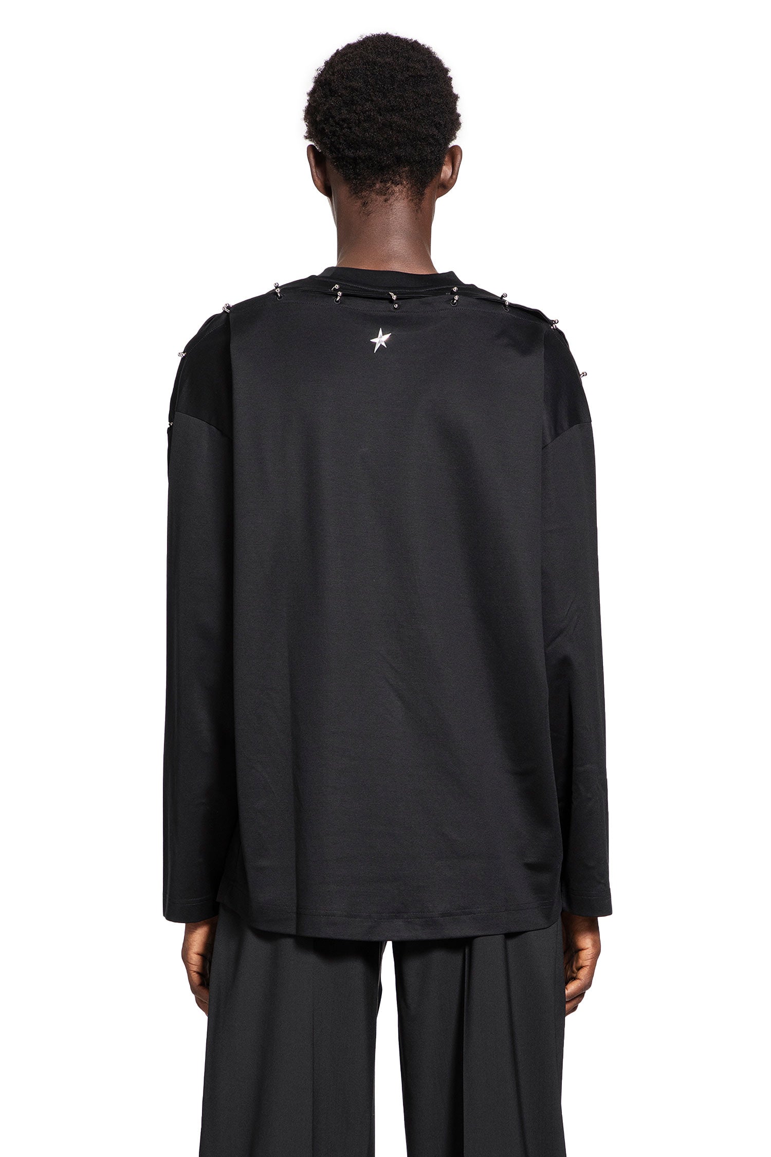 MUGLER MAN BLACK T-SHIRTS & TANK TOPS