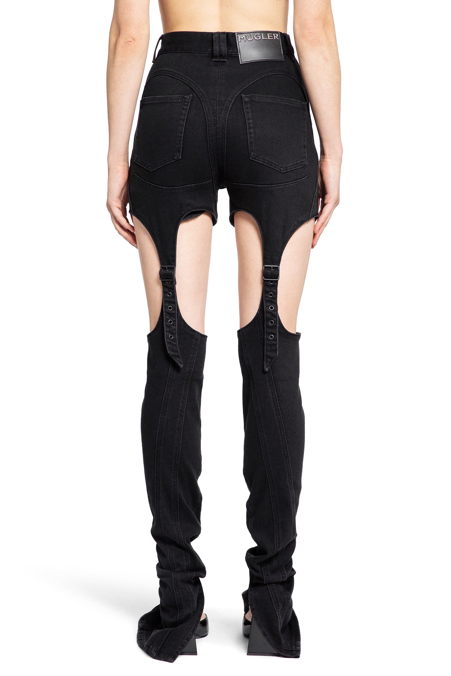 MUGLER WOMAN BLACK JEANS