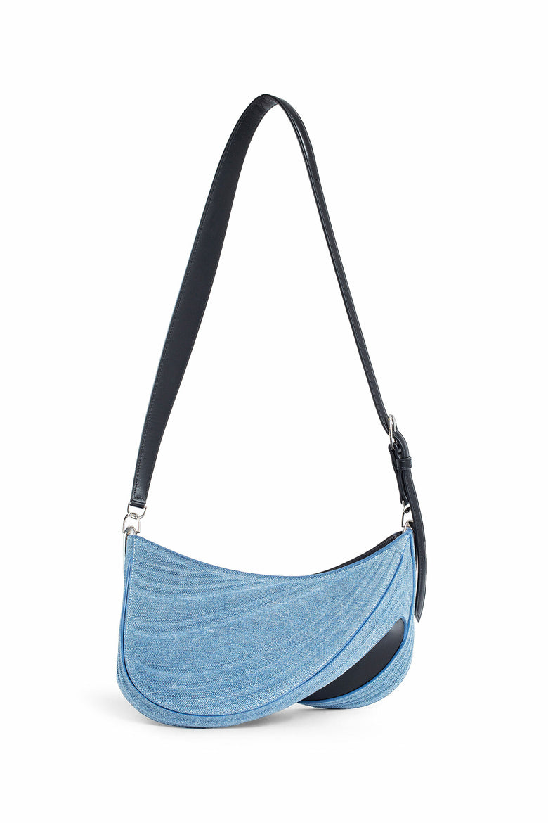 MUGLER WOMAN BLUE CROSSBODY BAGS