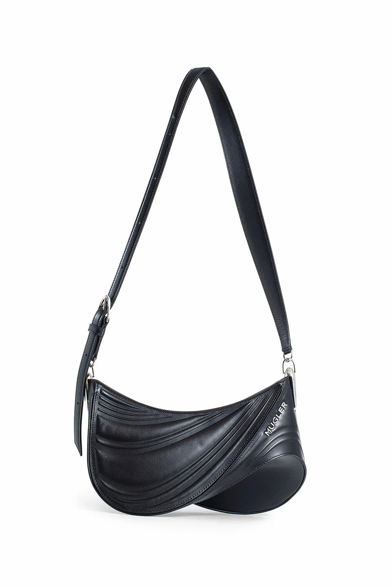 MUGLER WOMAN BLACK CROSSBODY BAGS - Antonioli.eu