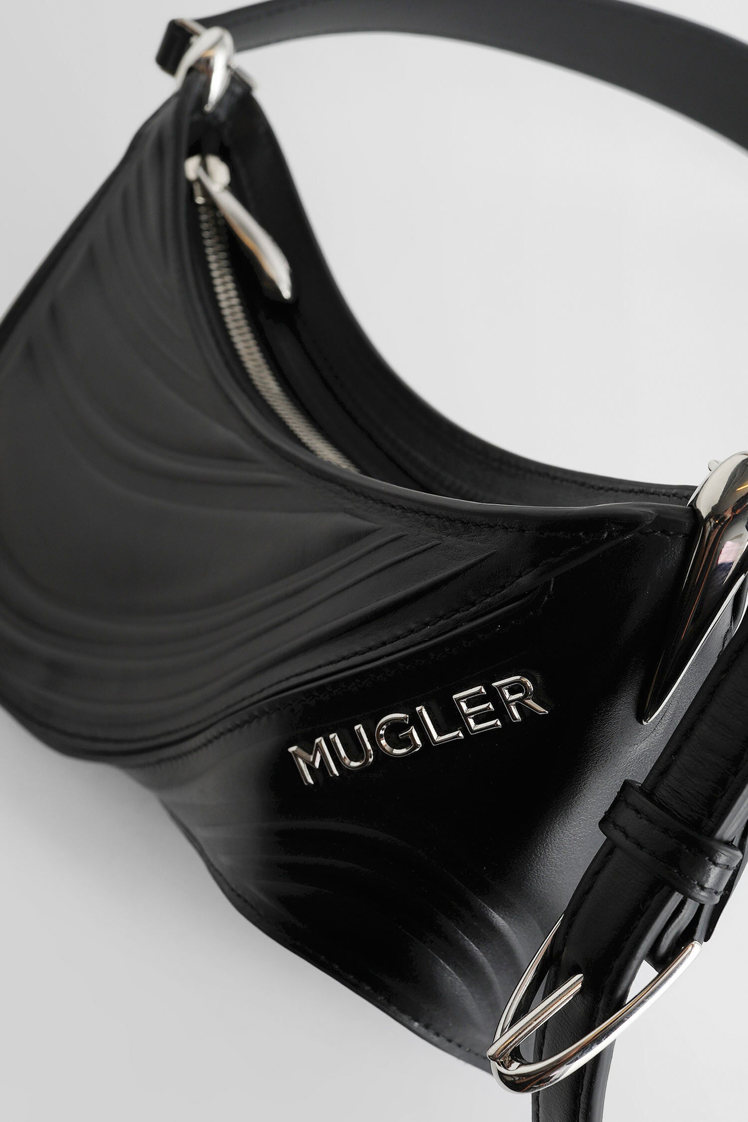 MUGLER WOMAN BLACK CROSSBODY BAGS