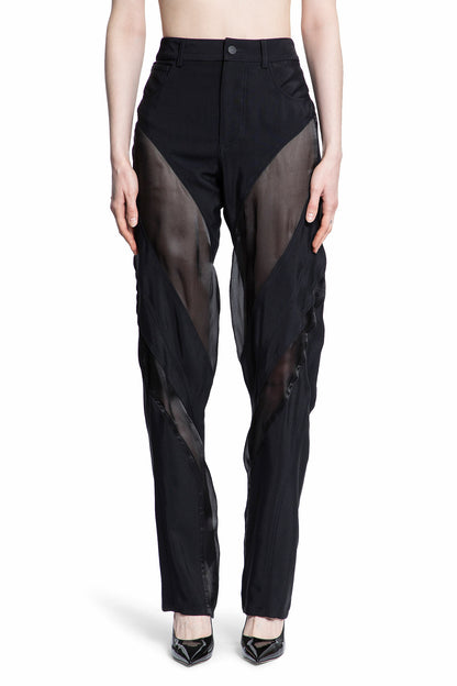 MUGLER WOMAN BLACK TROUSERS