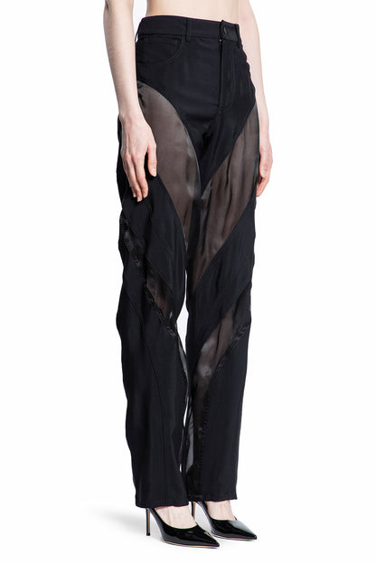 MUGLER WOMAN BLACK TROUSERS