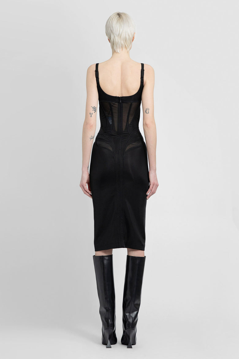 MUGLER WOMAN BLACK DRESSES