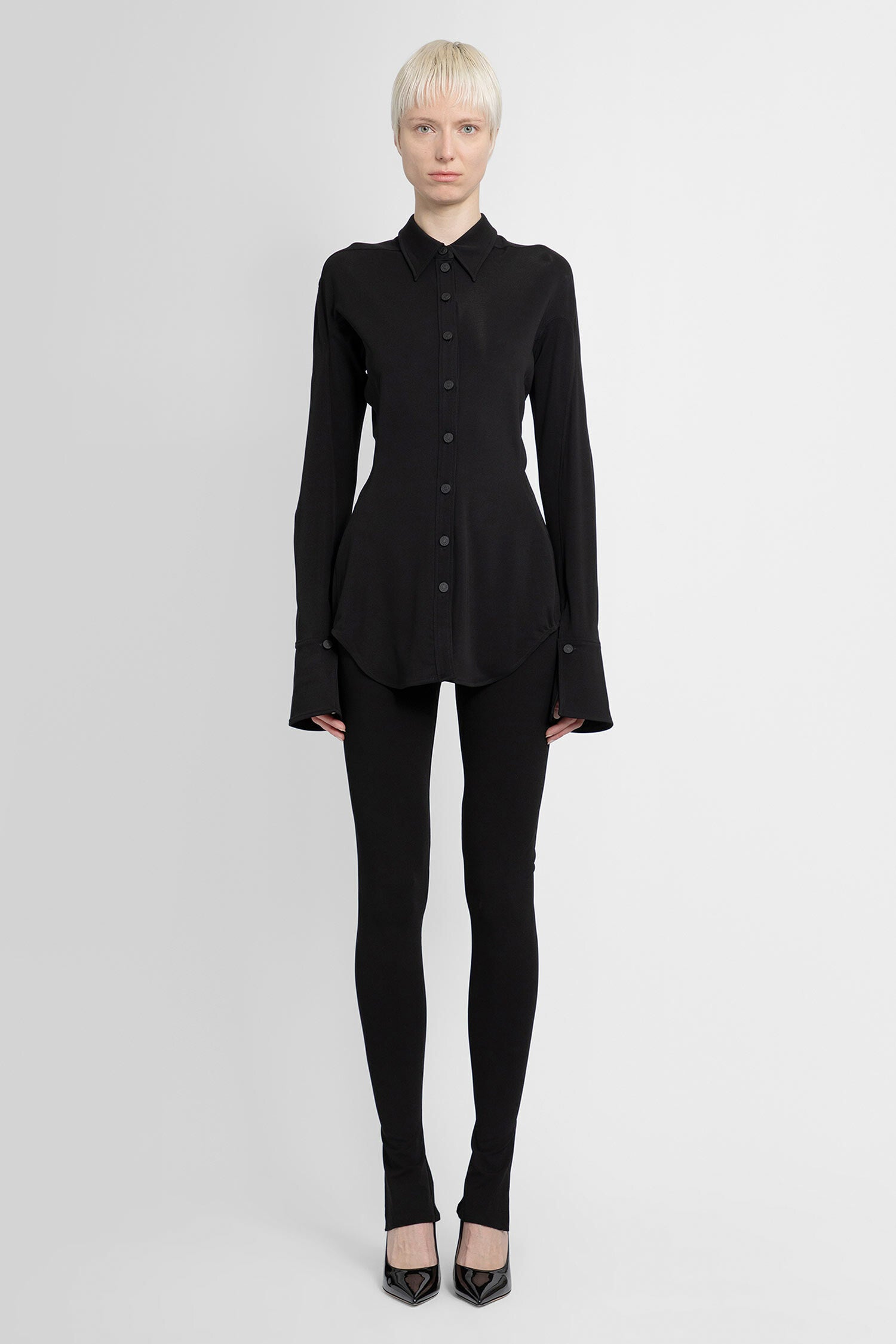 MUGLER WOMAN BLACK SHIRTS