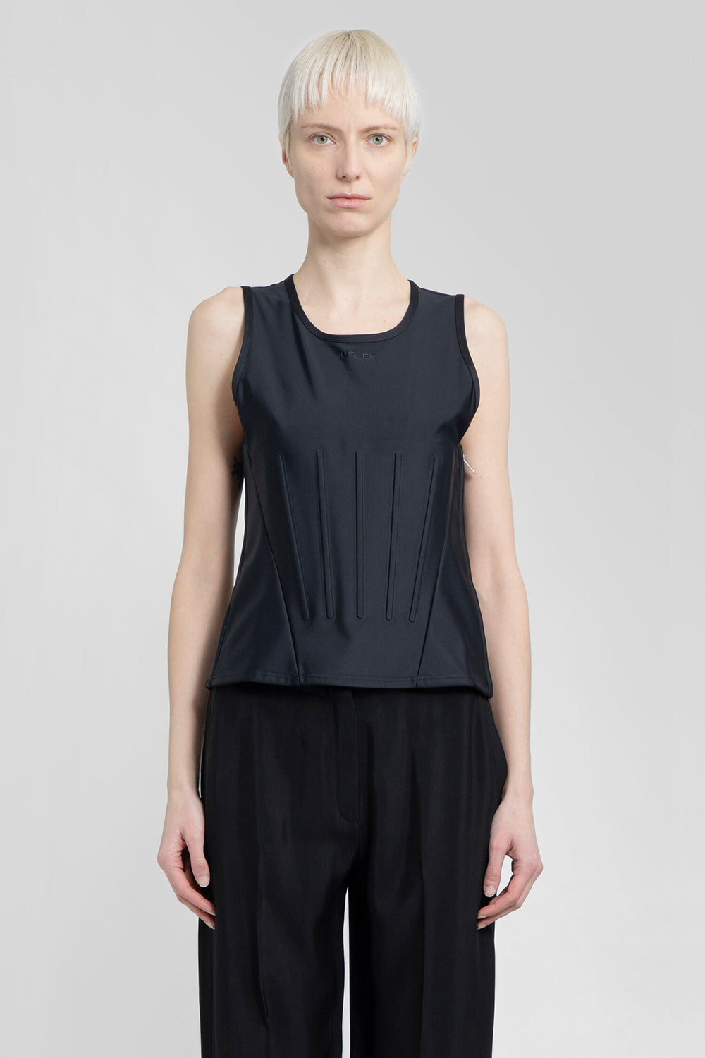 MUGLER WOMAN BLACK TOPS