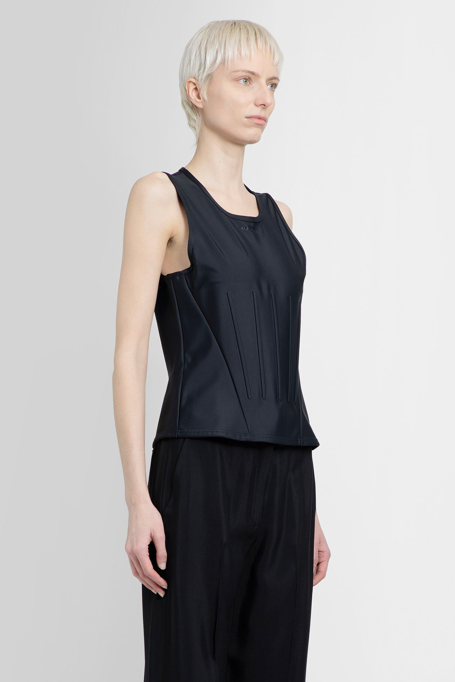 MUGLER WOMAN BLACK TOPS