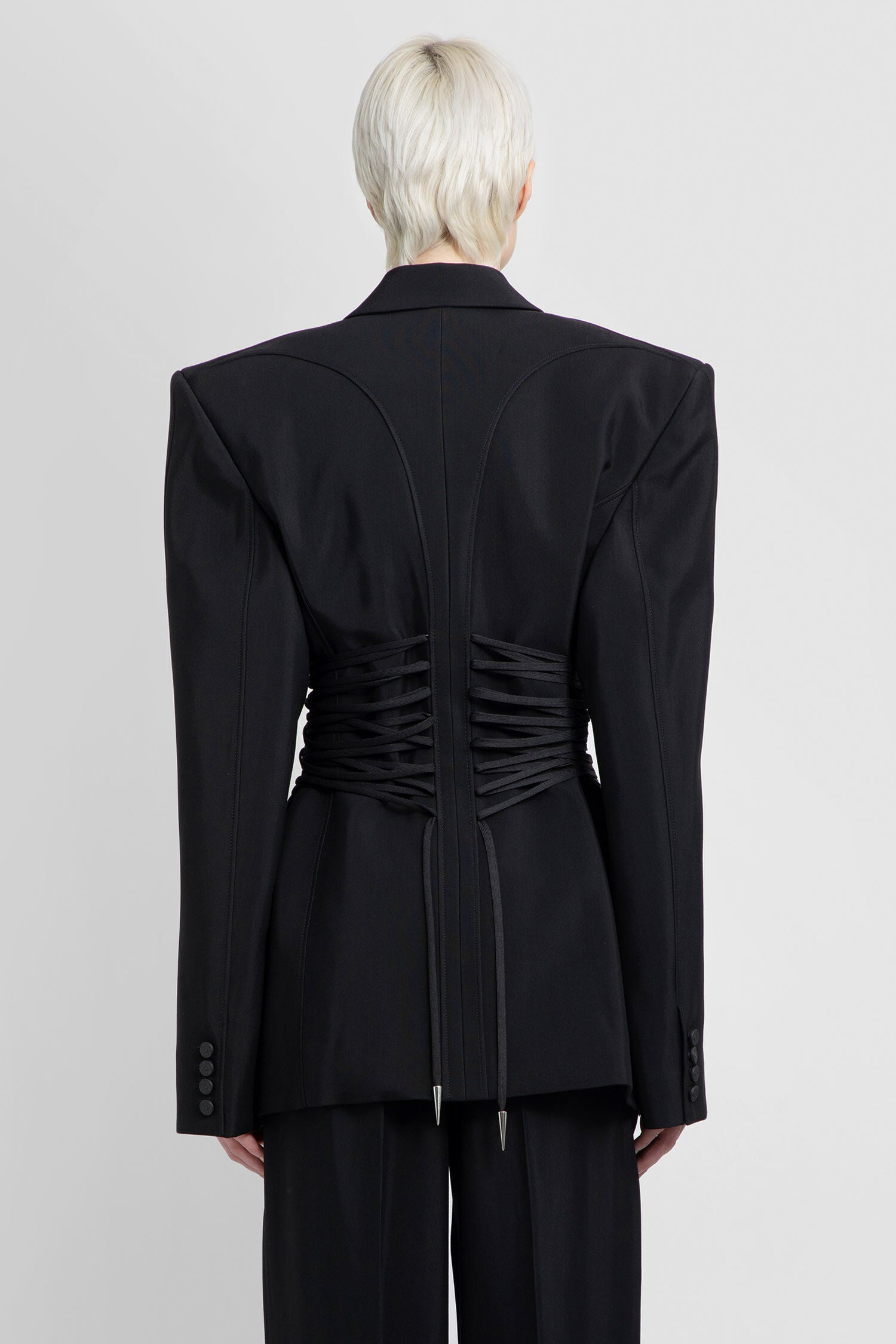 MUGLER WOMAN BLACK BLAZERS