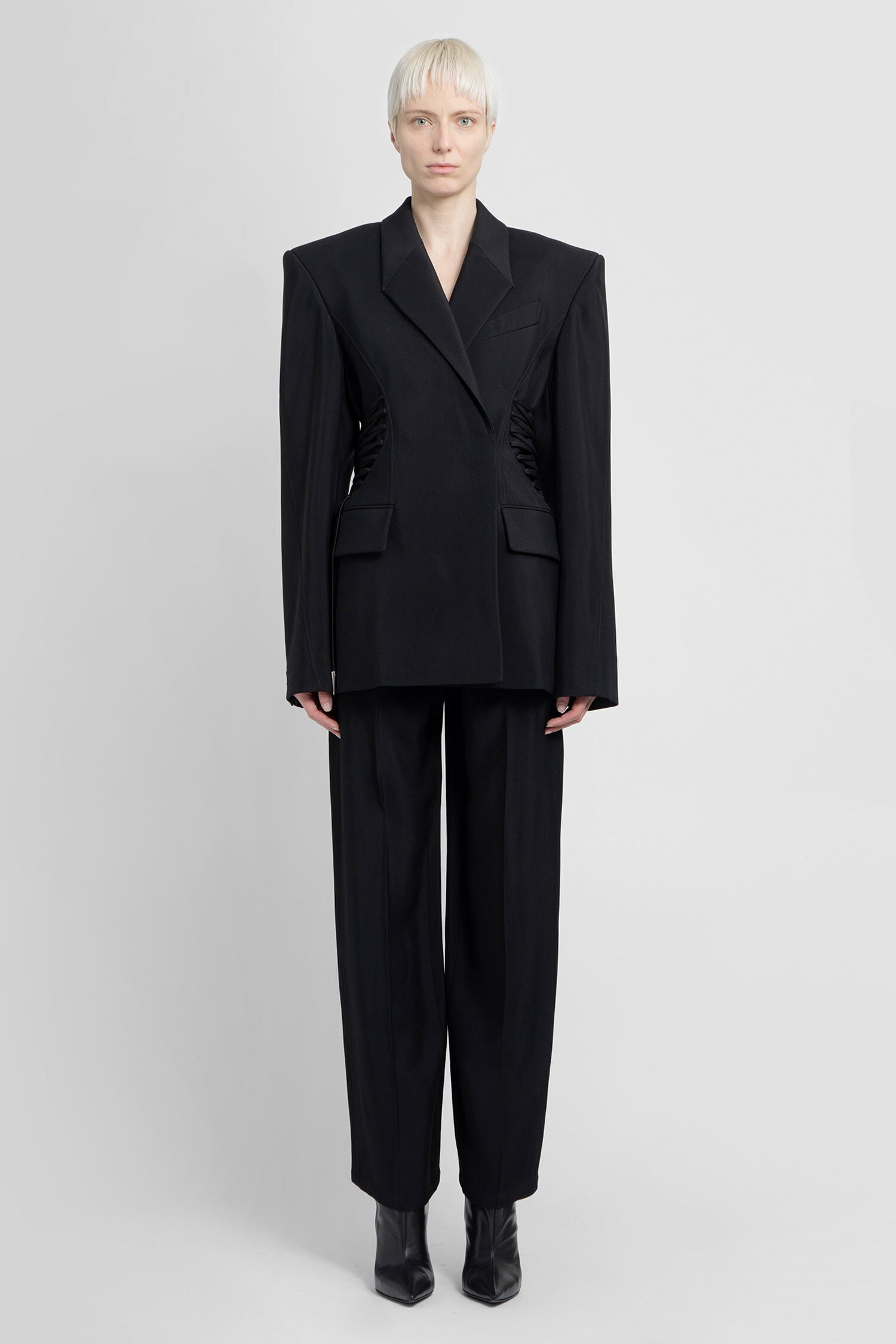 MUGLER WOMAN BLACK BLAZERS