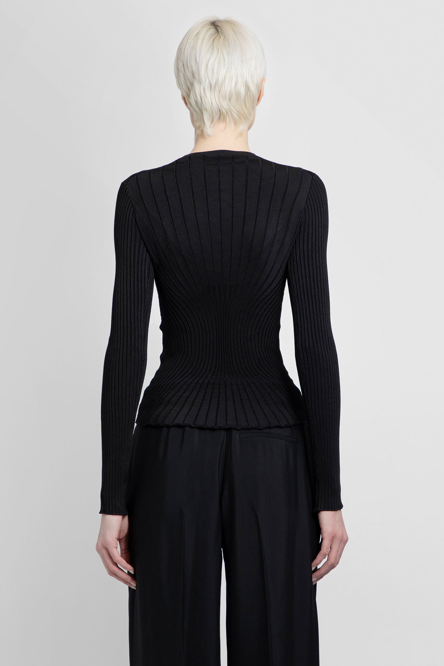 MUGLER WOMAN BLACK KNITWEAR