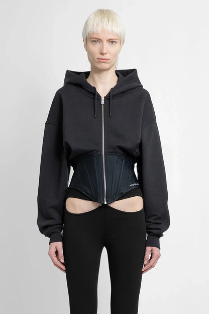 Antonioli MUGLER WOMAN BLACK SWEATSHIRTS