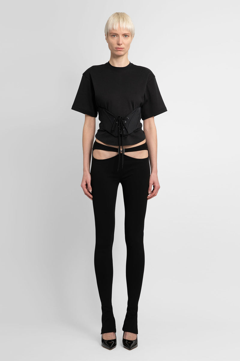 MUGLER WOMAN BLACK T-SHIRTS - MUGLER - T-SHIRTS