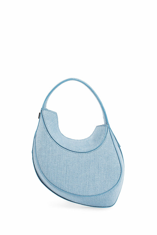 MUGLER WOMAN BLUE SHOULDER BAGS