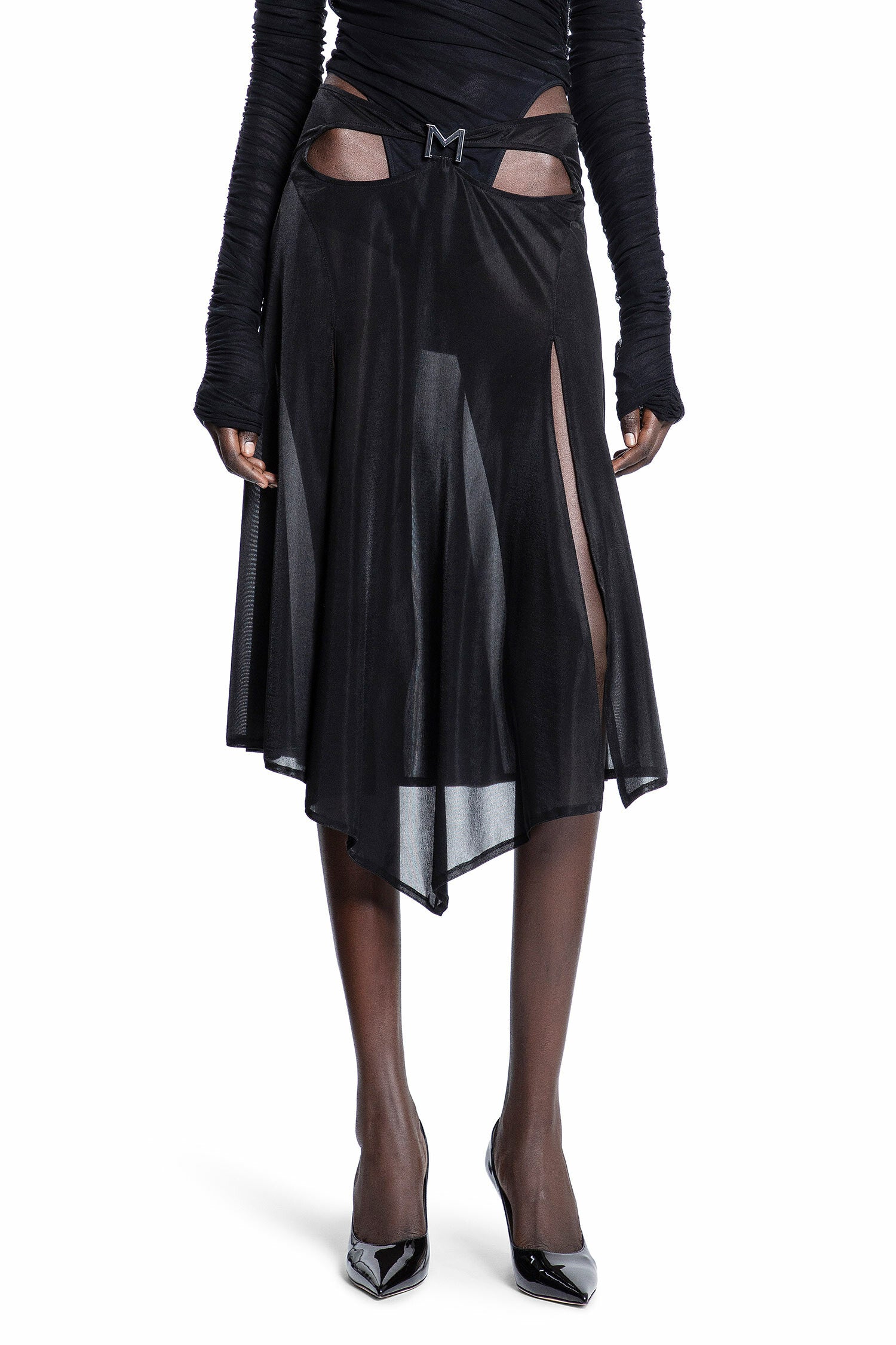 MUGLER WOMAN BLACK SKIRTS