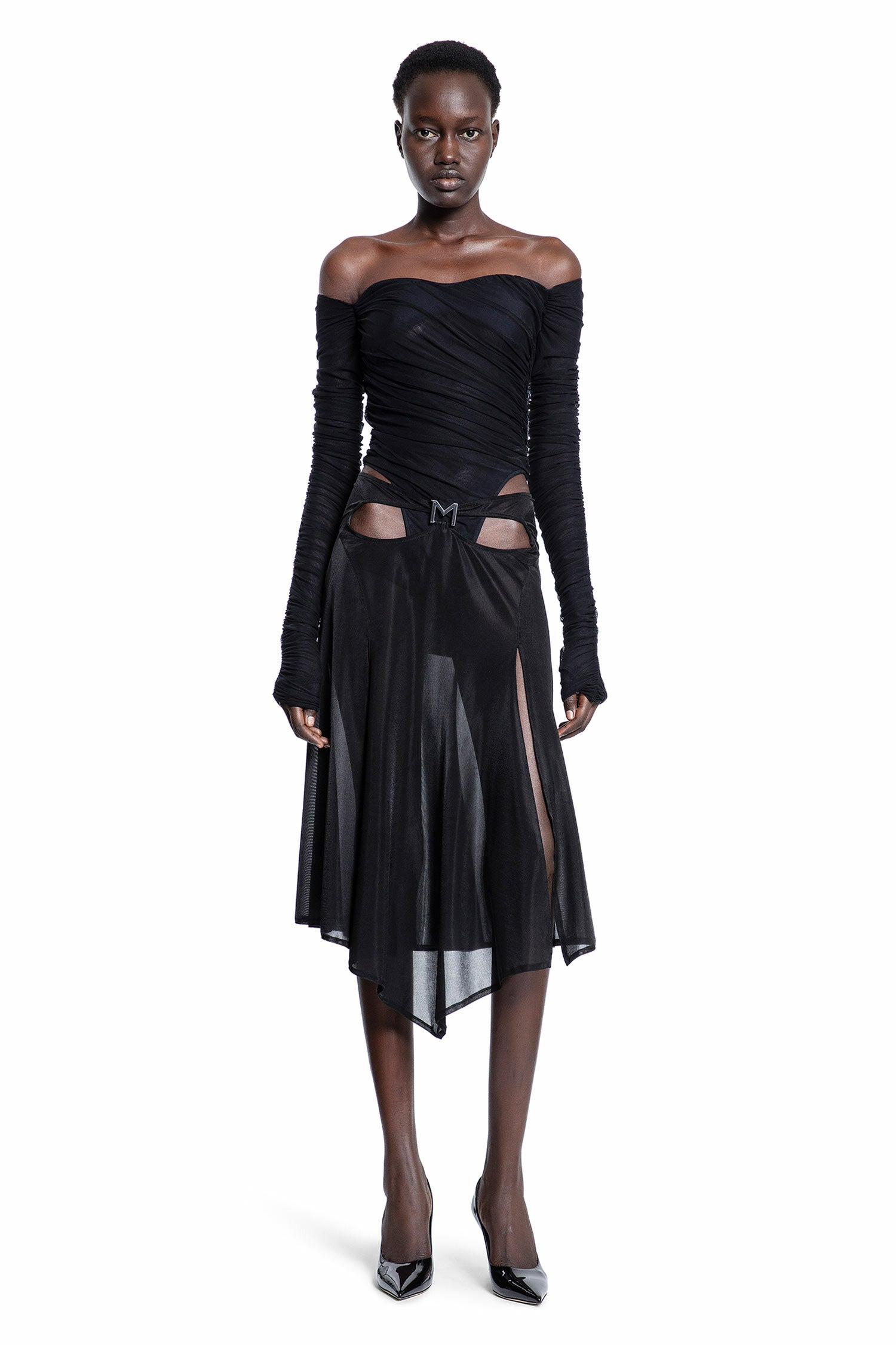 MUGLER WOMAN BLACK SKIRTS