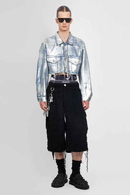 DOUBLET MAN BLACK SHORTS & SKIRTS