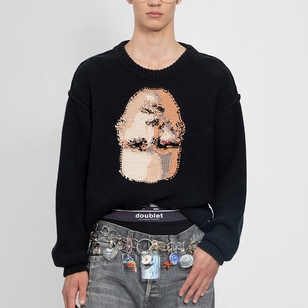 DOUBLET MAN BLACK KNITWEAR - DOUBLET - KNITWEAR | Antonioli