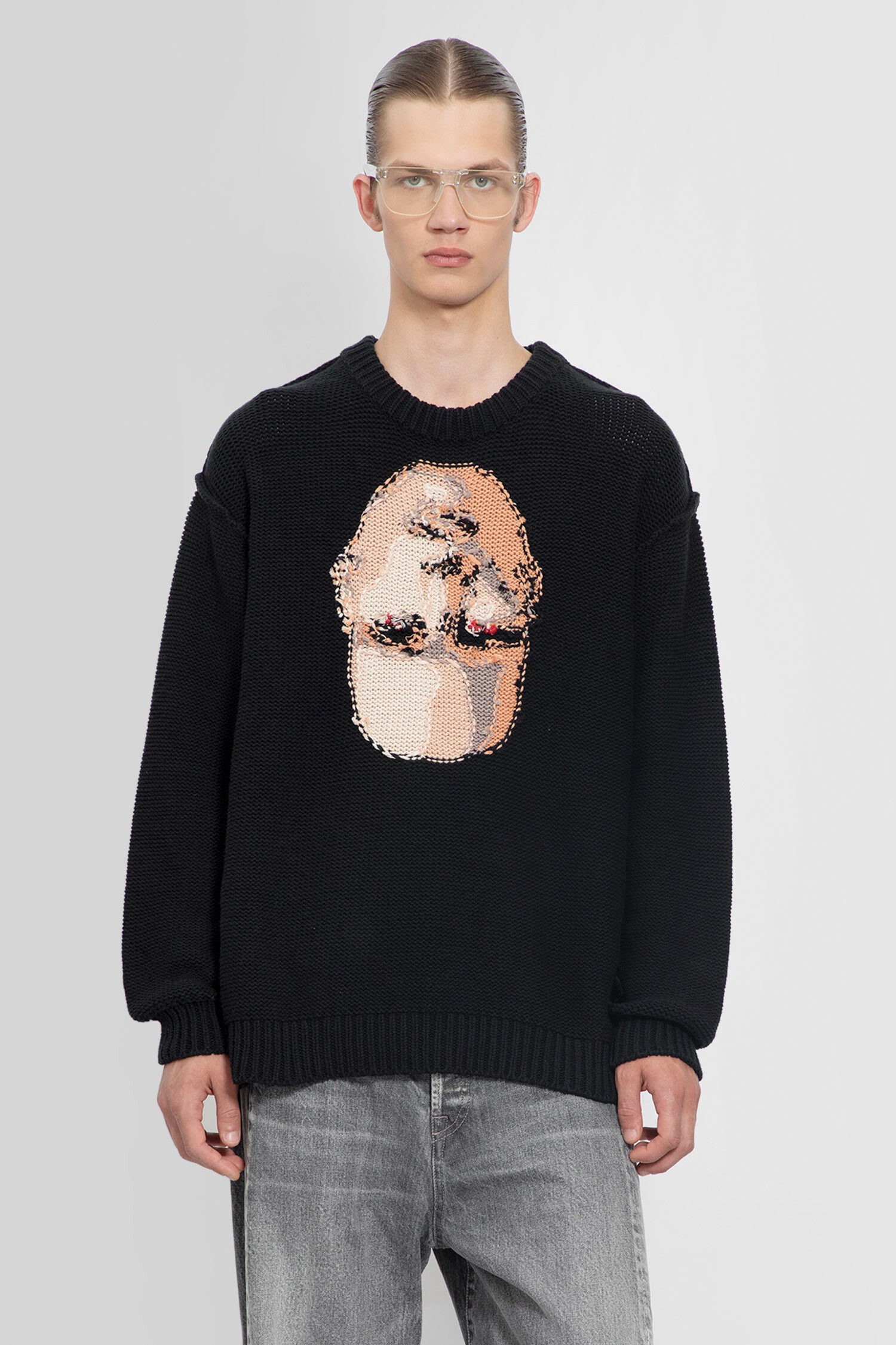 DOUBLET MAN BLACK KNITWEAR - DOUBLET - KNITWEAR | Antonioli