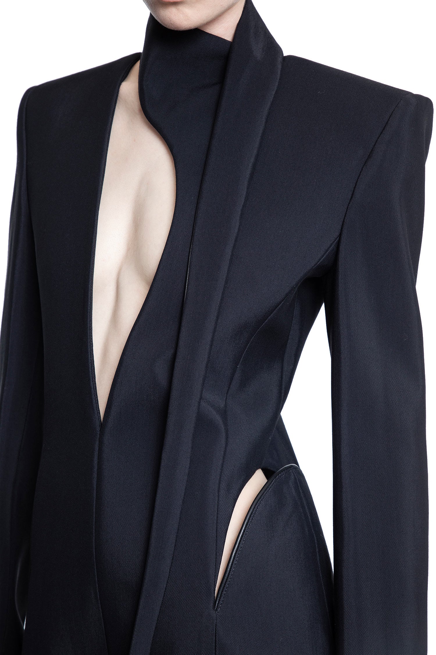 MUGLER WOMAN BLACK DRESSES